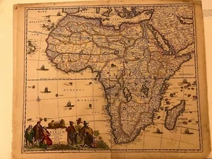 Africa. Frederick De Wit. Original Handcoloured Map. Amsterdam 1680-90 - Bild 1 von 1