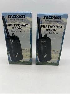 UHF Two-Way Radio Maxon FRS-114 Family Radio Service Set Of 2 Vintage! NEW! - Picture 1 of 9