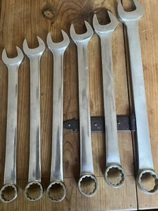 6pc Snap On Tools SAE Combination Mixed Wrench Set 1" - 1 3/8" - Bild 1 von 5