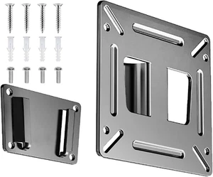 Small TV Wall Mount for 14-27" Screens Fixed Low Profile VESA 100x100mm 33lbs - Picture 1 of 11