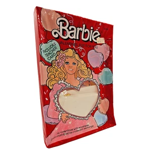 Carte di San Valentino Barbie vintage in scatola sigillate 1988 nuove con scatola da Gibson USA Holiday - Foto 1 di 13