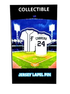 Camiseta de los Tigres de Detroit Miguel Cabrera solapa pin-clásico coleccionable - Imagen 1 de 1
