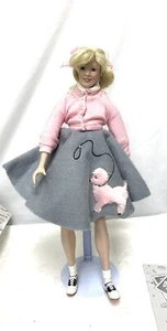 ASHTON DRAKE  KNOWLES YEARBOOK MEMORIES Poodle Skirt  PORCELAIN DOLL "PEGGY SUE" - Picture 1 of 9