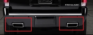 Cadillac ESCALADE ESV GM OEM DUAL EXHAUST TIP SET! - Picture 1 of 3
