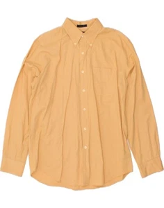 DOCKERS Mens Regular Fit Shirt Large Yellow Cotton CK29 - Picture 1 of 4