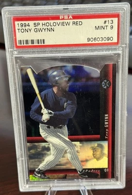 1994 TONY GWYNN SP RED HOLOVIEW DIE CUT F/X #13  PSA 9 PADRES HOF - Image 1 of 2