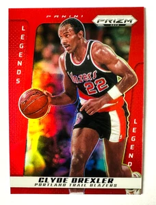 Tarjeta Prizm SP #/199 2024-25 Panini Prizm Deca Clyde Drexler ROJA ¡Blazers Leyendas! - Imagen 1 de 3