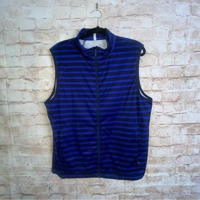 RALPH LAUREN RLX Monaco Club Golf Vest in Navy Stripe Size Large - Image 1 of 4