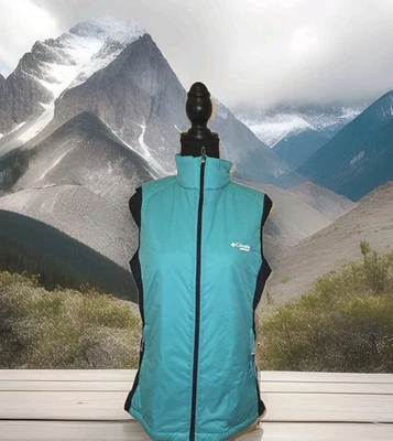 Новый с Ярлыками! Женский жилет для бега Columbia Endless Trail цвет морской волны синий размер средний 110 долл. США - Изображение 1 из 4