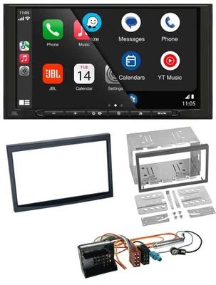 JBL MP3 DAB Bluetooth USB 2DIN Autoradio für Peugeot 207 307 Expert Partner schw - Bild 1 von 4
