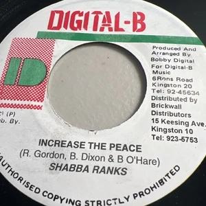 Shabba Ranks - Increase The Peace - 7” Vinyl Reissue - Picture 1 of 8
