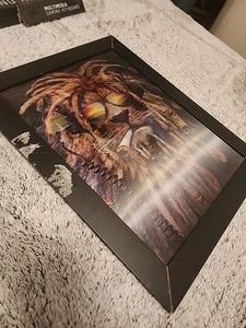 Reggae Wolf Cat Picture 3D Frame 3 Different Faces - Picture 1 of 4