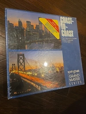 Springbok Grand Master Series Puzzles Coast To Coast Twin Towers Golden Bridge - Image 1 of 4