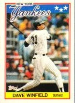 1988 Topps UK Minis Baseball Card #85 Dave Winfield  - Image 1 of 2