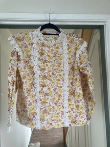 Women’s Pink Lemon Boutique Shirt Size Small, Organic Cotton - Picture 1 of 9