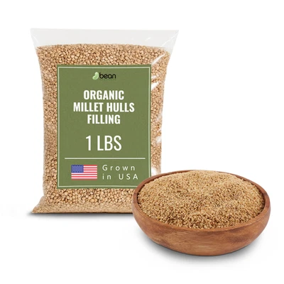 Organic Millet Hulls - Filling Pillows, Yoga Bolsters, Cushions, Grown in The US - Image 1 of 4