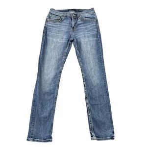 BKE Jeans Herren 32x32 Alec Straight Stretch Light Wash Denim Schnalle - Bild 1 von 10