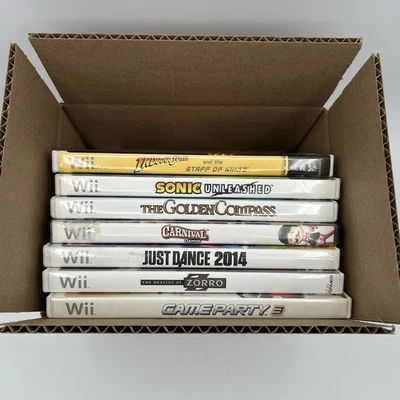 Wii Games - Preowned - 7 Game Lot, Sonic Unleashed, Just Dance 2014,  … - Image 1 of 4