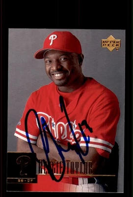 Signed Baseball Card Auto Reggie Taylor 2001 Upper Deck #429 Phillies - Image 1 of 2