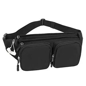 Fanny Packs For Women & Men, Large Waist Bag Hip Bum Crossbody Bag with 5 - Picture 1 of 7