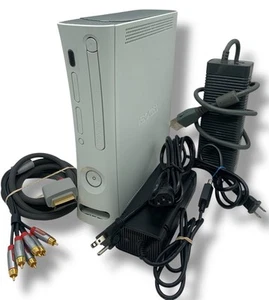 Xbox 360 Console White 20 GB HDD W/ Cables Console Only Tested - Read - Picture 1 of 14