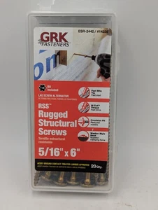 GRK robuste Strukturschrauben 5/16" x 6" RSS, neu 20 Stück, 14235 mit T-30 Bit - Bild 1 von 3