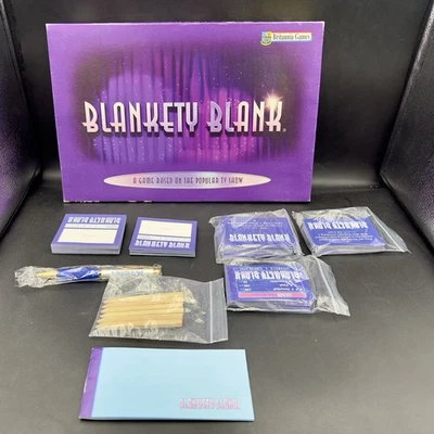 Blankety Blank TV Show Game 2002 Britannia Games (INCLUDES PEN) - READ DESC - Image 1 of 4