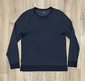 J. CREW Men’s Thermal Long-Sleeve T-Shirt Medium Dark Blue - Picture 1 of 7