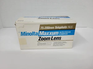 Minolta 75-200mm auto focus zoom lens for Minolta Maxxum w/Kalimar AV52mm filter - Picture 1 of 6