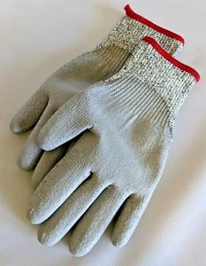 13G HPPE & PU COATED GLOVES / SM / GREY / FREE SHIPPING! - Picture 1 of 2