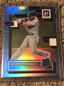 2022 Donruss Optic Patrick Mazeika Rated Rookie #84 Carolina Blue Prizm /50 Mets
