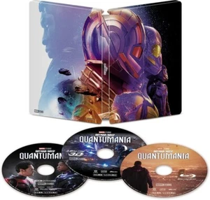 Pre-sale Ant-man Wasp Quantumania Blu-ray 4KUHD + 3D + 2D Steel Book Japan - Picture 1 of 3