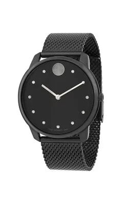 Brand New Movado Bold Thin Men’s Black ION Plated Stainless Steel  Watch 3600904 - Image 1 of 3