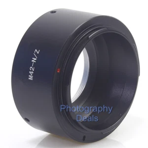 Lens Mount Adapter for M42 Screw Lens to for Nikon Z Mount ZFC Z6 Z7 Z50 Camera - Picture 1 of 5
