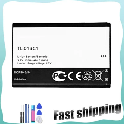 For TracFone Alcatel My Flip Myflip A405DL Replacement Battery TLi013C1 Tools - Image 1 of 4