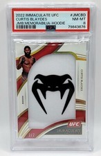 CURTIS BLAYDES 🇺🇸 2022 Ufc Immaculate Jumbo Memorabilia Hoodie 2/2 PSA 8