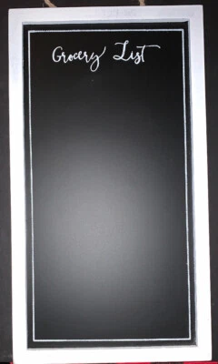 Creative Products Wood Frame Wall Grocery List Chalk Board 18” X 10” NWT - Image 1 of 4