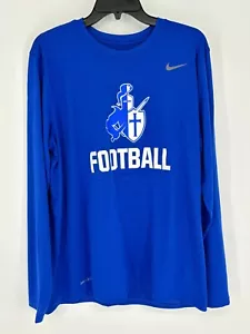 Nike Football Knights Blue White Long Sleeve Graphic T-Shirt Men's Size Large - Picture 1 of 6