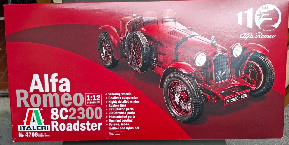 1/12 Kit Alfa Romeo 8C 2300 roadster Italeri - COME NUOVO - Immagine 1 di 1