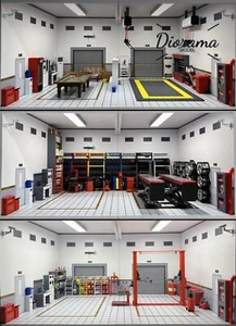 Diorama 1/18 Garage Requisiten Modellauto Reparatur Werkzeug Werkstatt Szene Modell Zubehör - Bild 1 von 41
