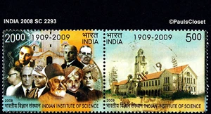 INDIA 2008 SC 2293 INSTITUTO INDIO DE CIENCIAS SE-INQUILINO PR 5r y 20r UNG F/VF - Imagen 1 de 2