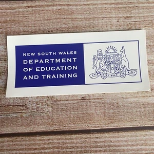 New South Wales Department Of Education And Training Vintage Sticker ~ Unused - Picture 1 of 4