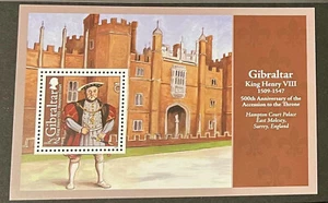 King Henry VIII mnh Souvenir Sheet 2009 Gibraltar #1181 - Picture 1 of 1