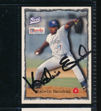 1997 Best #48 Kelvim Escobar Dunedin Blue Jays Signed Autograph (GO57) SWSW7