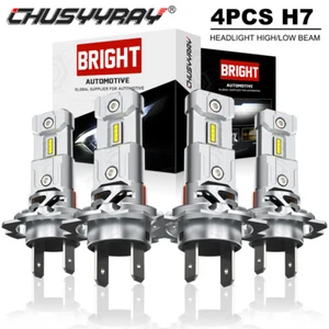 LED Headlight Bulbs 6500K Kit For Lincoln Town Car 2003-2011 High/Low Beam H7+H7 - Picture 1 of 12
