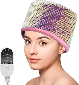 Hair Steamer Cap, Portable Hair Care Hat with 10 Mode Temperature Control, 110V - Picture 1 of 12