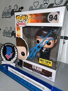 JENSEN ACKLES DEAN SUPERNATURAL #94 FBI SIGNIERT SIGNIERT FUNKO POP-BAS BECKETT - Bild 1 von 10
