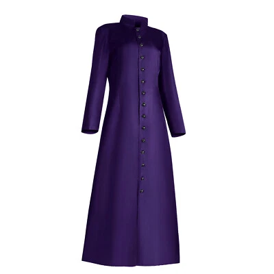 Mujeres Clero Batas Ministro Cosplay Iglesia Pastor Sotana Bata Sacerdote Vestimenta Foto 1 de 4