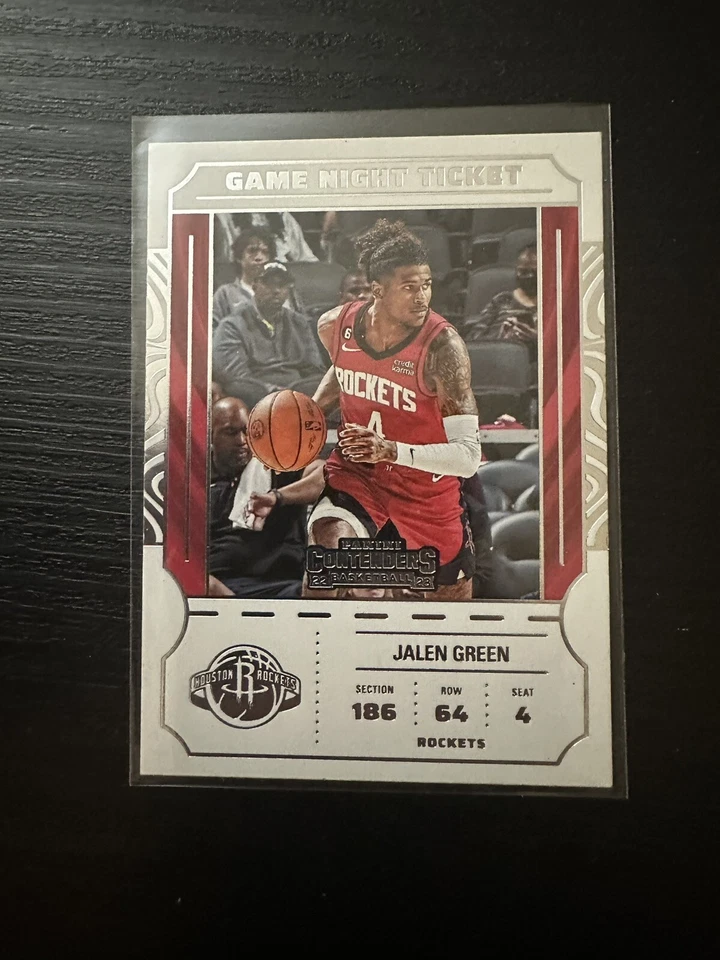 2022-23 Contenders Jalen Green Game Night Ticket Card- Rockets - Image 1 of 1