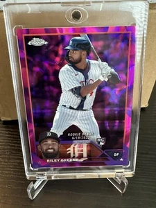 2023 Topps Chrom Lila Refraktor Riley Greene Rookie RC Karte # 164 von 299 - Bild 1 von 4